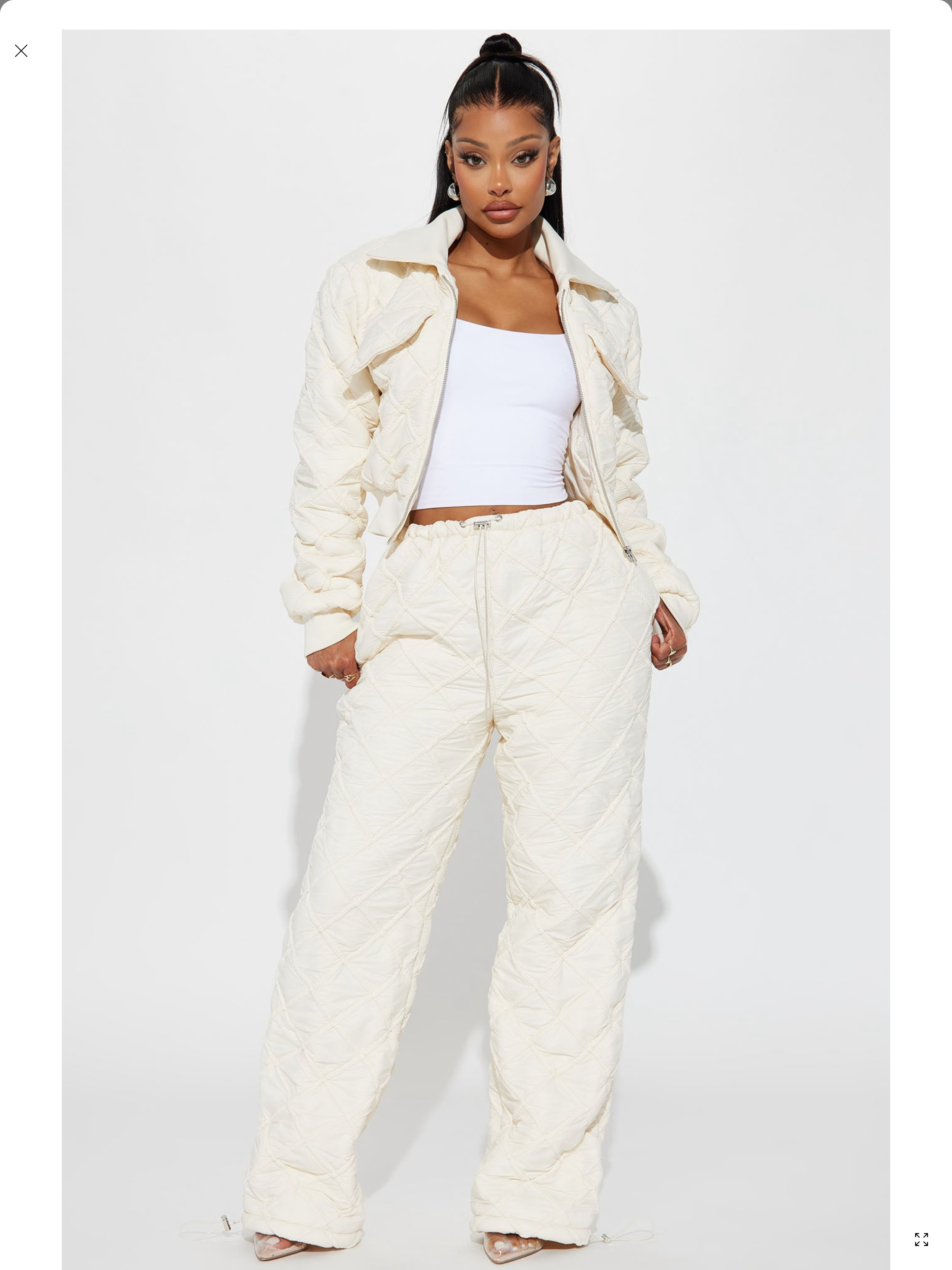 Puffer pants set