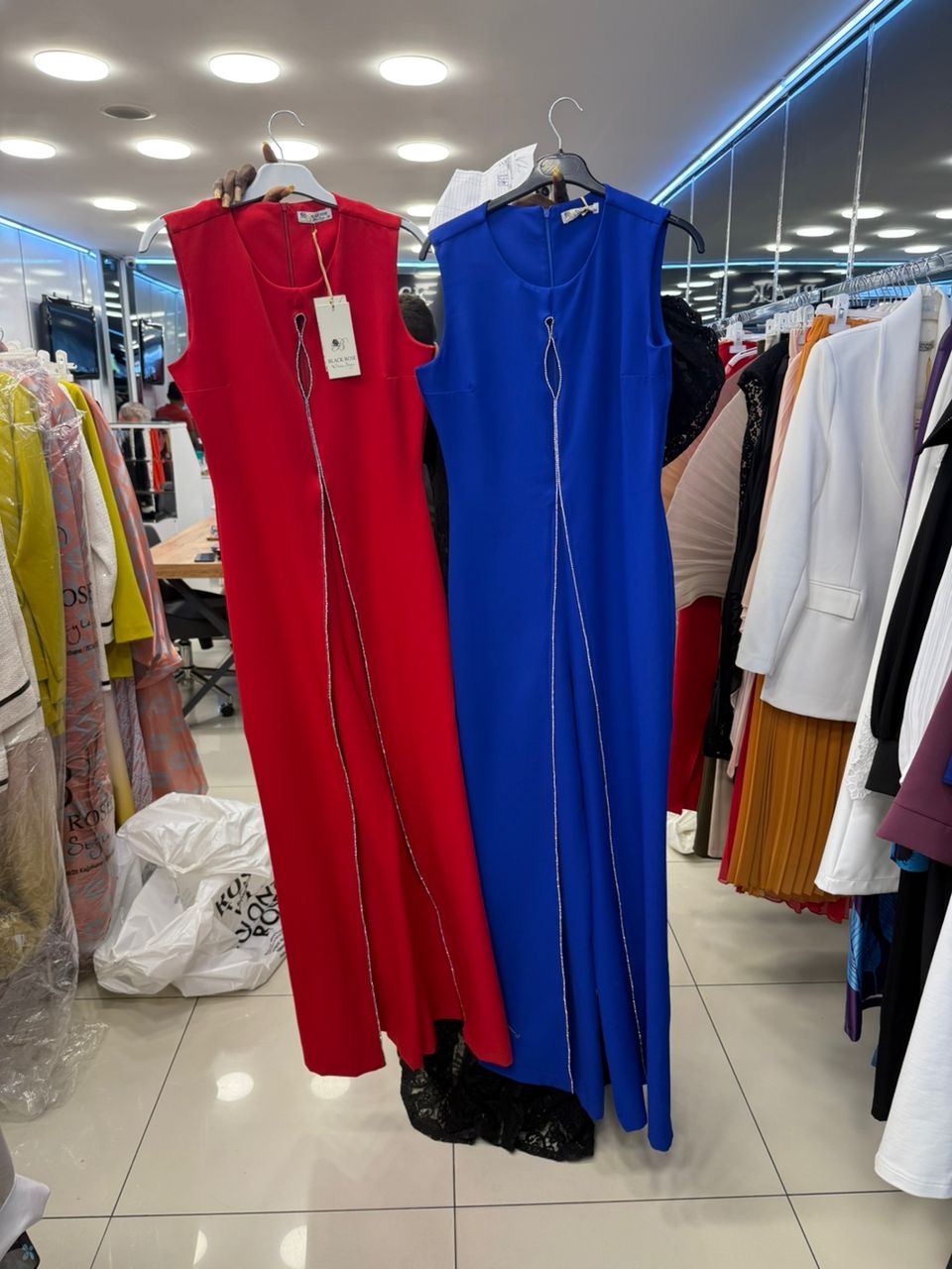 Theody’s red jumpsuit