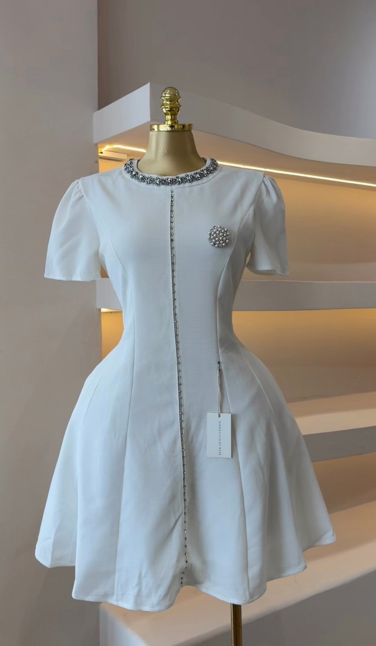 Alice white skater dress