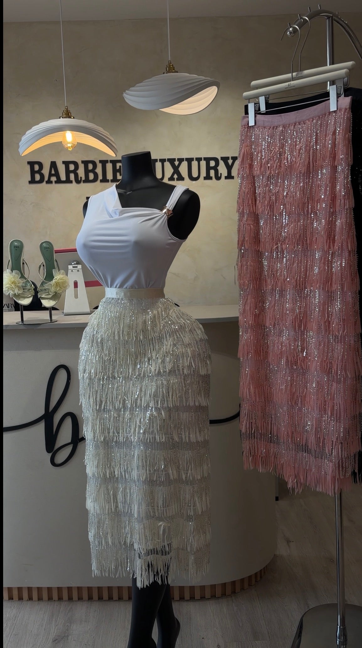 Royal Sequin Skirt