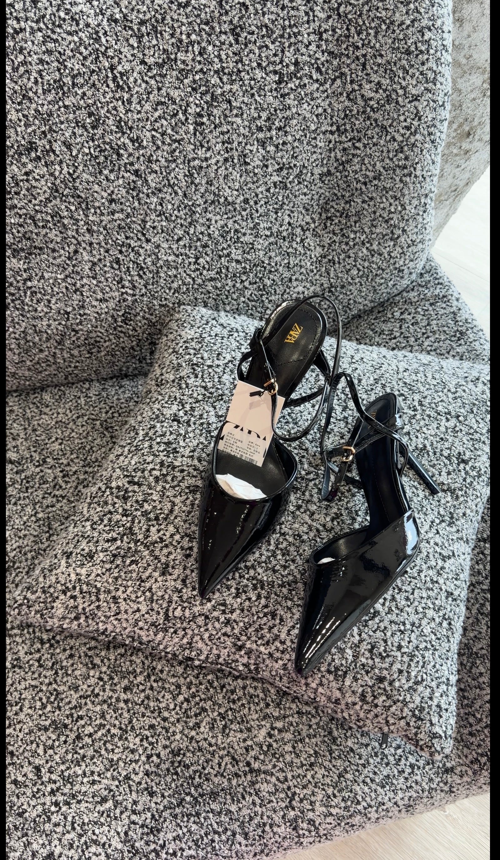 All black heels