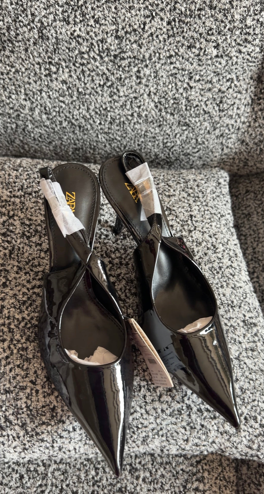 All black heels