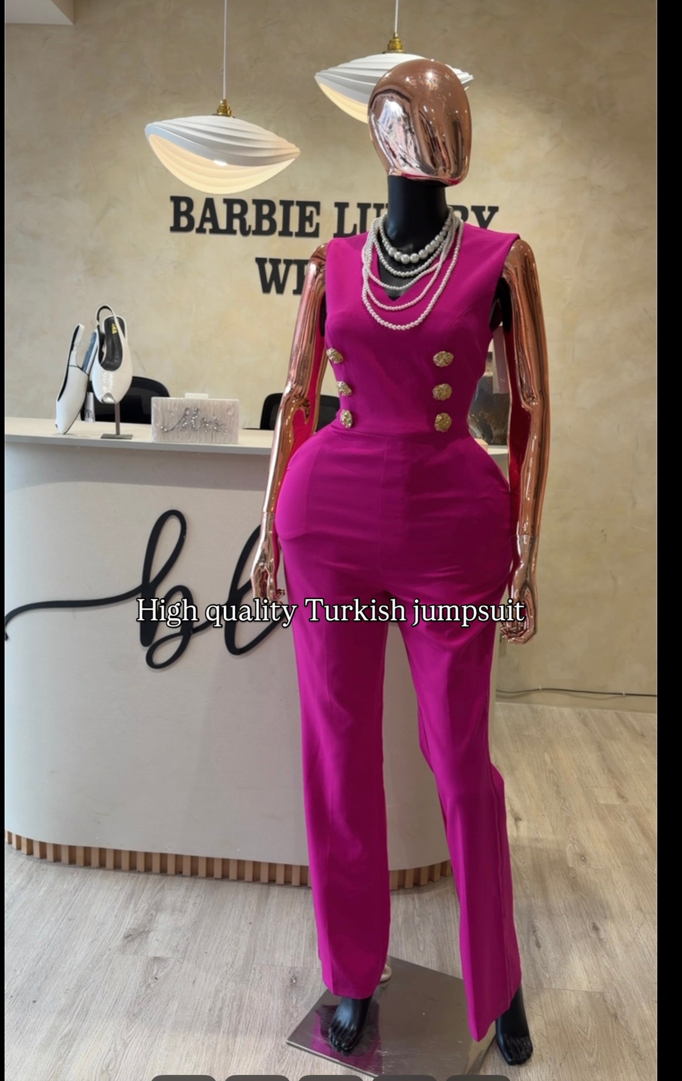 Pink Turkish jumpsuit