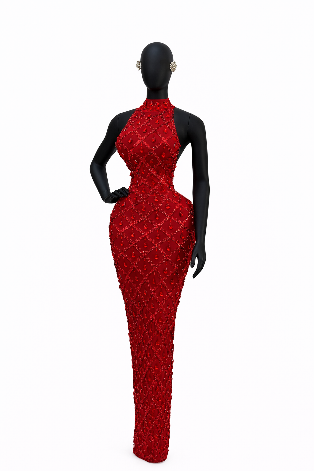 Kimmie crystal Red Dress