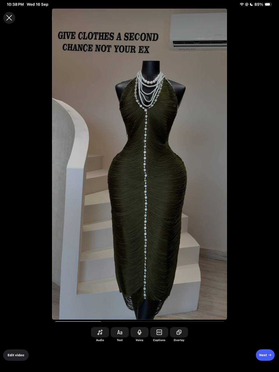 Aura fringe bandage dress